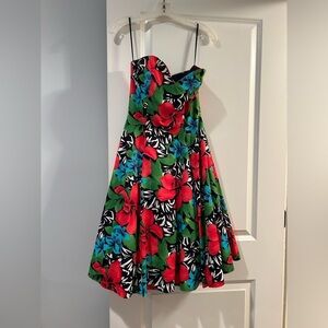 A.J. Bari Floral Hawaiian Sundress